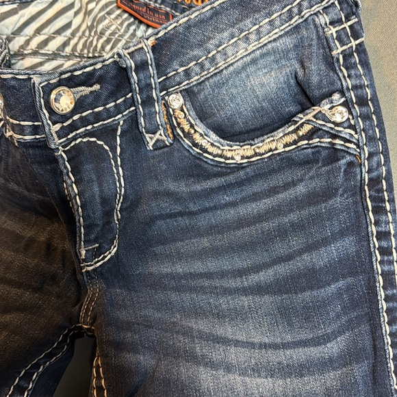 Rock Revival Women's Blue Jeans 29X32 - Picture 3 of 10